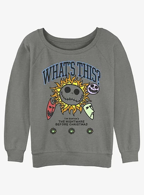 The Nightmare Before Christmas What Is This Girls Slouchy Sweatshirt