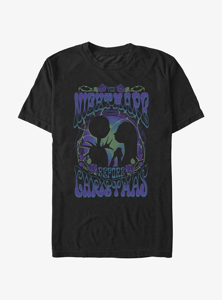 Disney The Nightmare Before Christmas Jack And Sally Poster T-Shirt