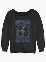 Disney The Nightmare Before Christmas Jack And Sally Poster Girls Slouchy Sweatshirt