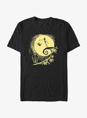 Disney The Nightmare Before Christmas 30th anniversary Jack And Zero Moon T-Shirt