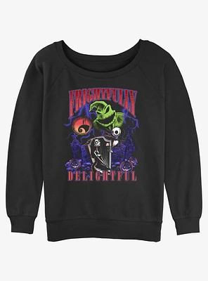 The Nightmare Before Christmas Frightfully Delightful Girls Slouchy Sweatshirt