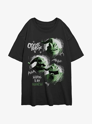 Disney The Nightmare Before Christmas Oogie Boogie Girls Oversized T-Shirt