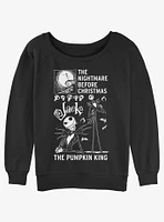 The Nightmare Before Christmas Jack Pumpkin King Girls Slouchy Sweatshirt