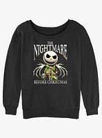 Disney The Nightmare Before Christmas Jacks A Girls Slouchy Sweatshirt