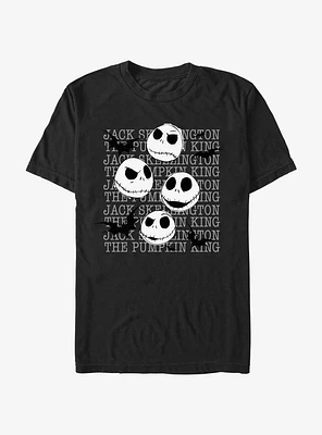 Disney The Nightmare Before Christmas Jack Heads T-Shirt