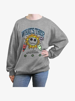 The Nightmare Before Christmas What Is This Girls Oversized Sweatshirt