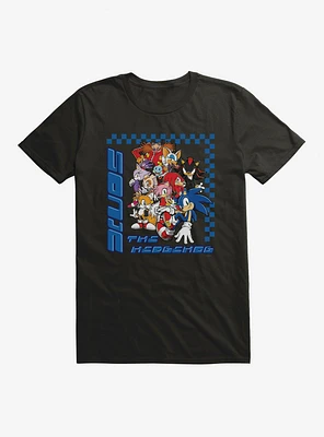 Sonic The Hedgehog Group Checkered T-Shirt