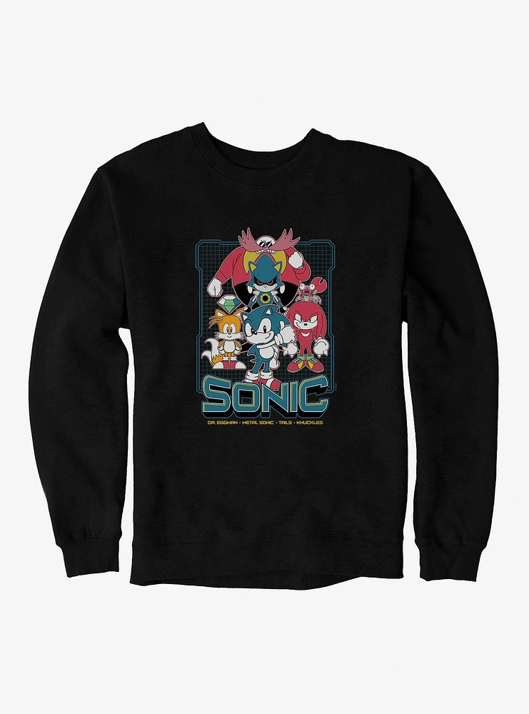 Sonic The Hedgehog Group Retro Sweatshirt