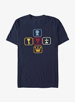 Disney Kingdom Hearts 5 Icons T-Shirt