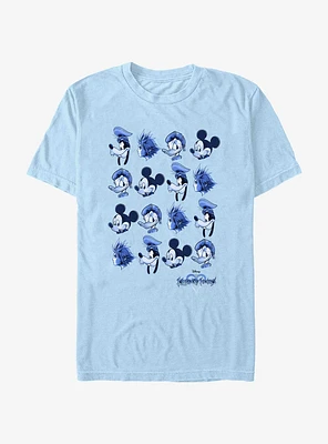 Disney Kingdom Hearts Head Rows T-Shirt