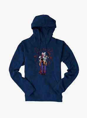 Batman The Joker And Harley Quinn Blood Splatter Hoodie