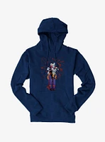 Batman The Joker And Harley Quinn Blood Splatter Hoodie