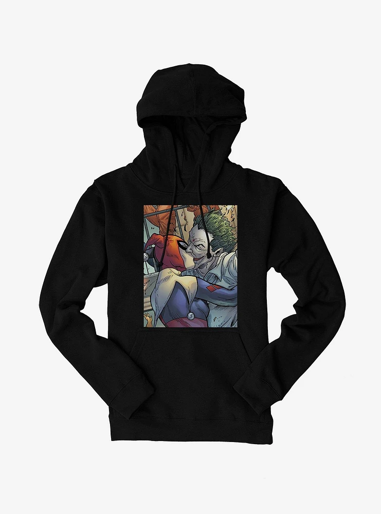 Batman The Joker And Harley Quinn Kiss Hoodie