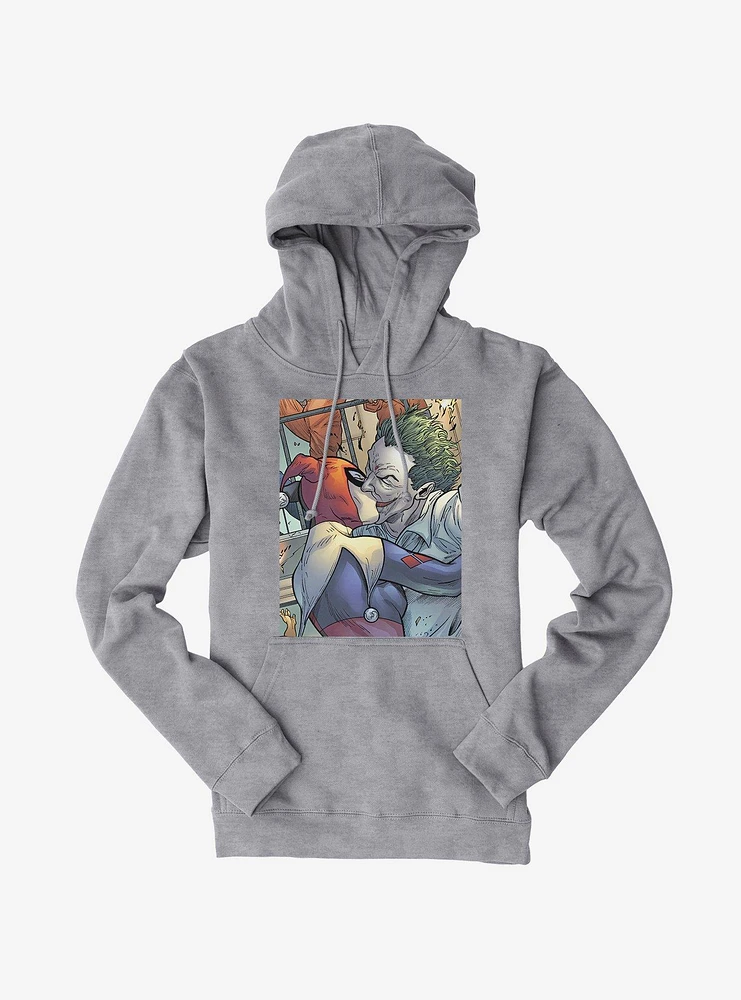 Batman The Joker And Harley Quinn Kiss Hoodie