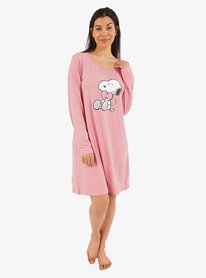 Snoopy Classic Heart Long Sleeve Nightshirt