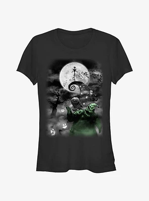 The Nightmare Before Christmas Jack Night Sky Moon Girls T-Shirt