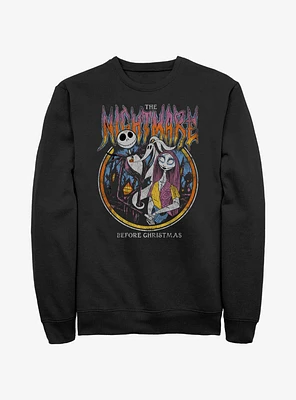 The Nightmare Before Christmas Jack & Sally Metal Sweatshirt