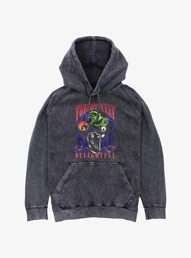 The Nightmare Before Christmas Frightfully Delightful Mineral Wash Hoodie