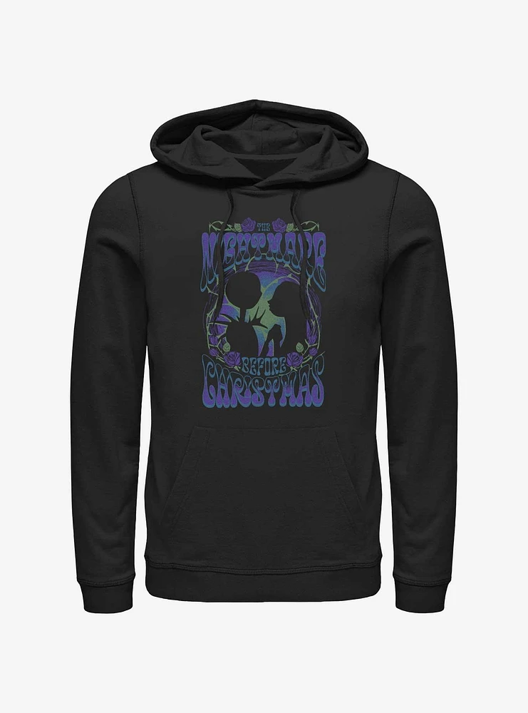 Disney The Nightmare Before Christmas Jack And Sally Poster Hoodie