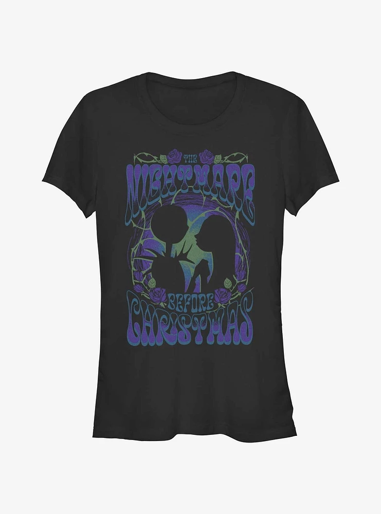 Disney The Nightmare Before Christmas Jack And Sally Poster Girls T-Shirt