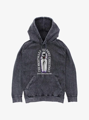 The Nightmare Before Christmas Coffin Mineral Wash Hoodie