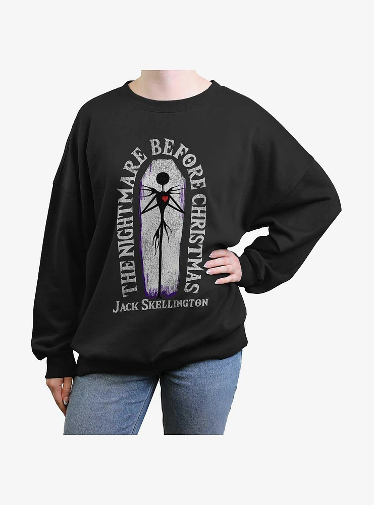 The Nightmare Before Christmas Coffin Girls Oversized Sweatshirt