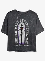 Disney The Nightmare Before Christmas Coffin Girls Mineral Wash Crop T-Shirt