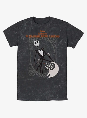 The Nightmare Before Christmas Jack & Zero Frame Mineral Wash T-Shirt