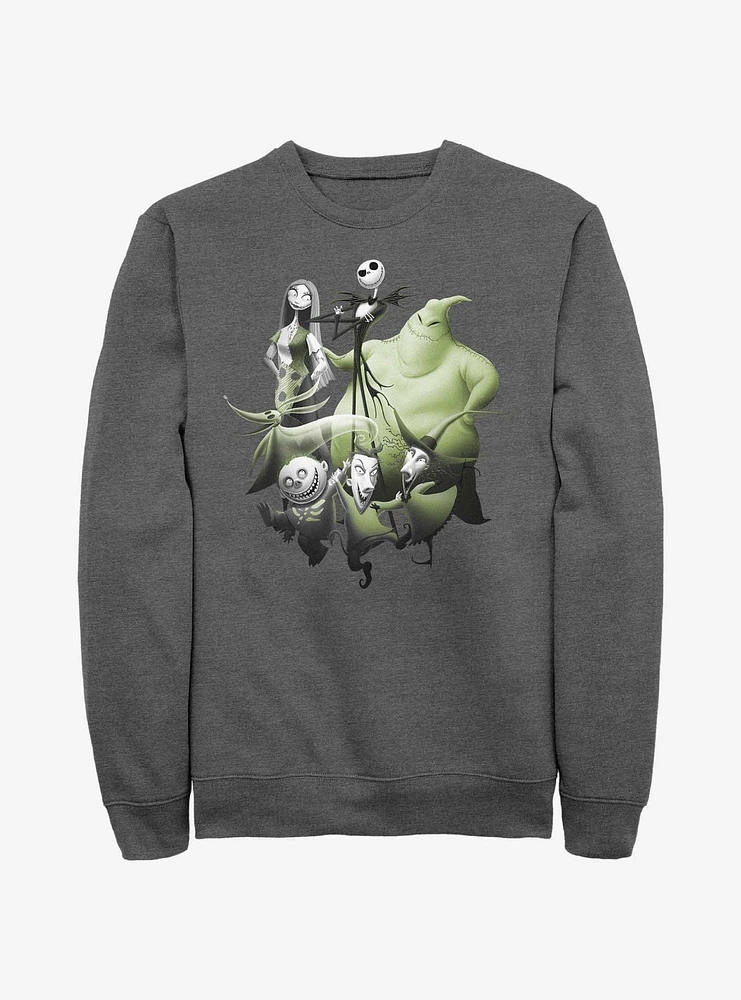 Disney The Nightmare Before Christmas Character Groupshot Sweatshirt