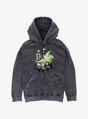 Disney The Nightmare Before Christmas Character Groupshot Mineral Wash Hoodie