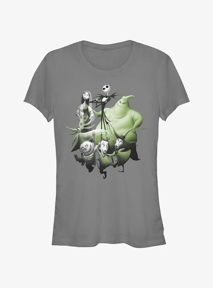 Disney The Nightmare Before Christmas Character Groupshot Girls T-Shirt