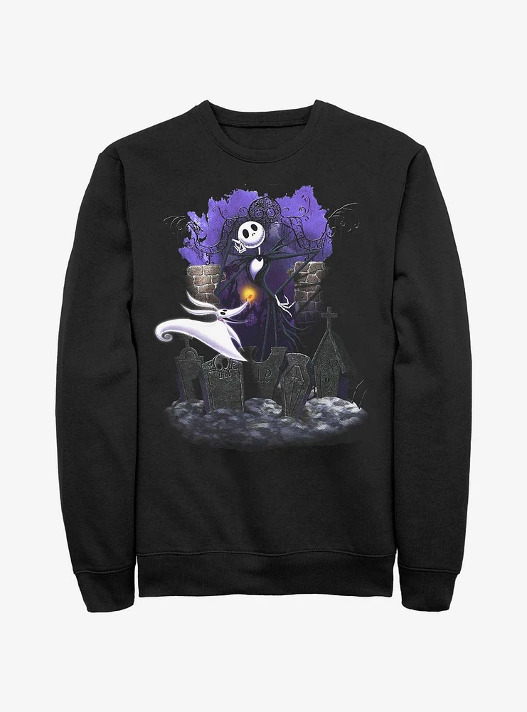 The Nightmare Before Christmas Jack & Zero Graveyard Sweatshirt