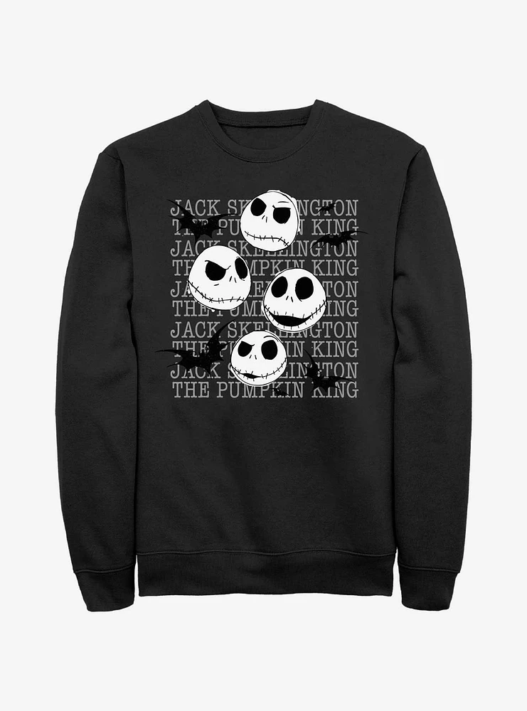 Disney The Nightmare Before Christmas Jack Heads Sweatshirt