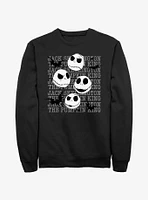 Disney The Nightmare Before Christmas Jack Heads Sweatshirt