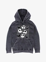 Disney The Nightmare Before Christmas Jack Heads Mineral Wash Hoodie