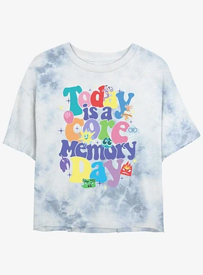 Disney Pixar Inside Out 2 Core Day Girls Tie-Dye Crop T-Shirt