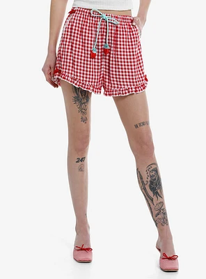 Sweet Society Strawberry Ribbon Girls Lounge Shorts