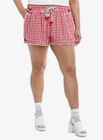 Sweet Society Strawberry Ribbon Girls Lounge Shorts Plus