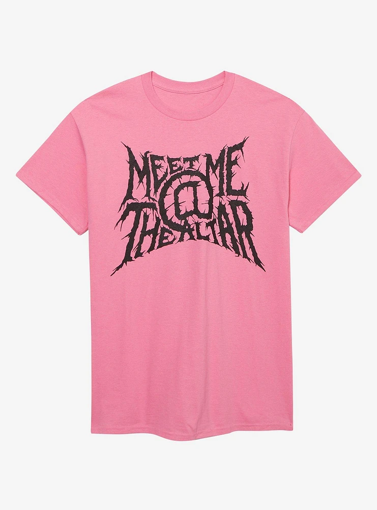 Meet Me At The Altar Logo Pink T-Shirt