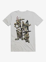 Teenage Mutant Ninja Turtles Group Fight Sand T-Shirt