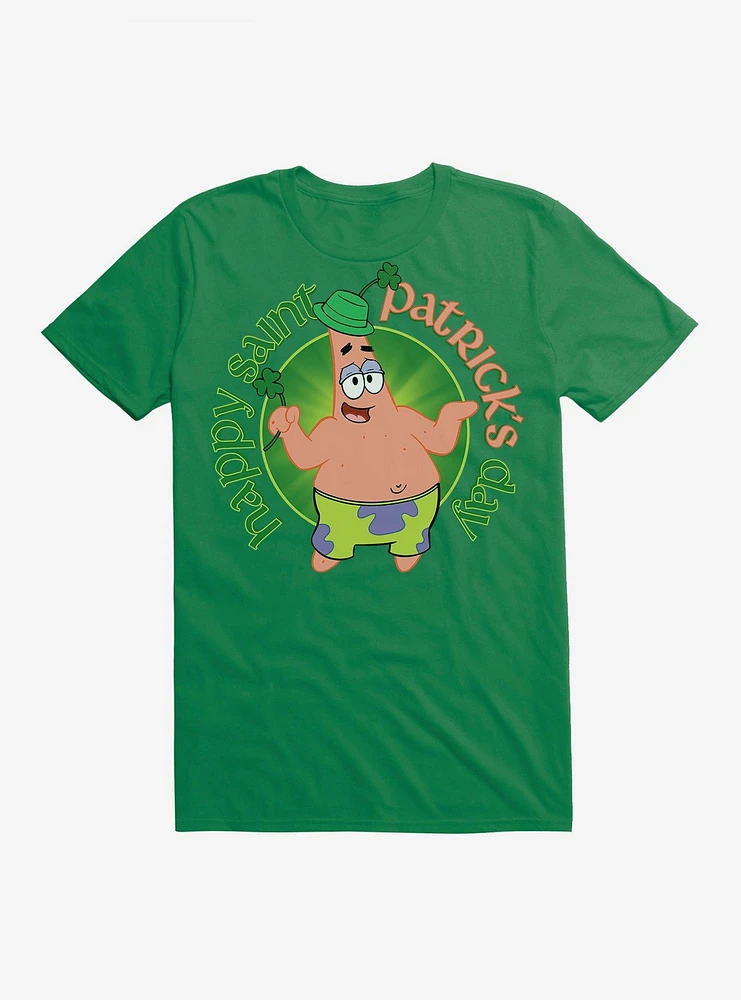 SpongeBob SquarePants Happy St. Patrick's Day Green T-Shirt