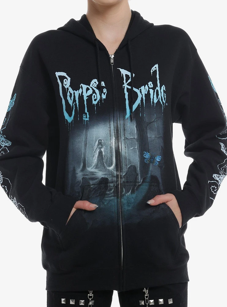 Corpse Bride Emily Forest Girls Hoodie