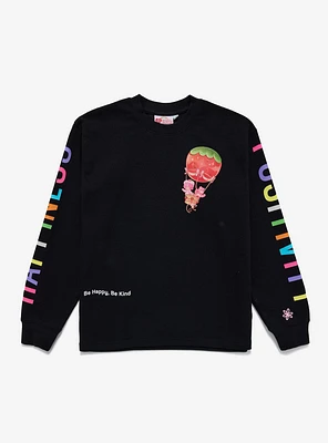 Samii Ryan Care Bears x Strawberry Shortcake Love-A-Lot Bear & Raspberry Tart Thermal Long Sleeve T-Shirt