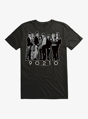 Beverly Hills 90210 Black and White Cast T-Shirt