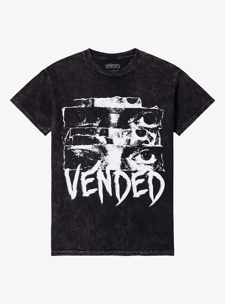 Vended Stacked Eyes Mineral Wash T-Shirt