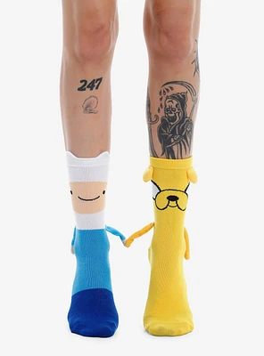 Adventure Time Magnetic Arms Mismatch Crew Socks