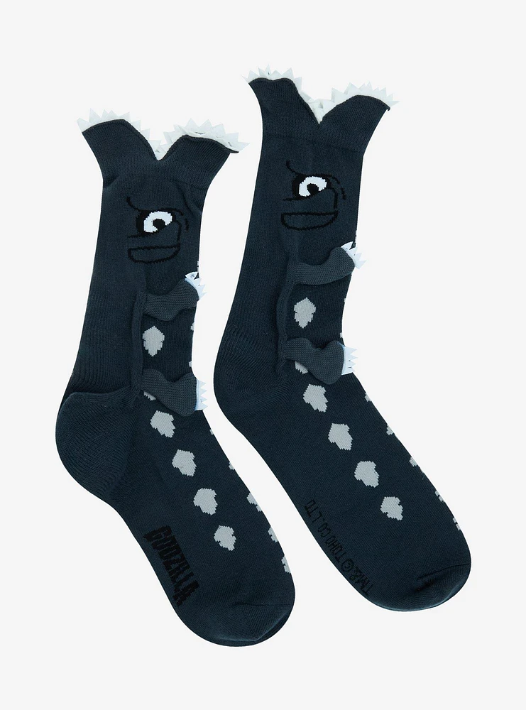 Godzilla Biting Crew Socks