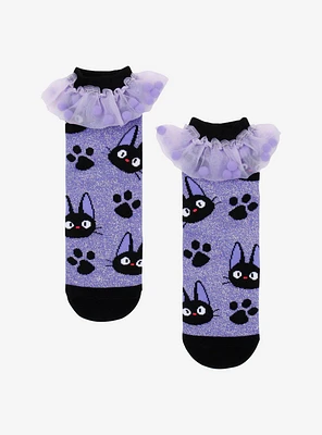 Studio Ghibli® Kiki's Delivery Service Jiji Glitter Mesh Ankle Socks