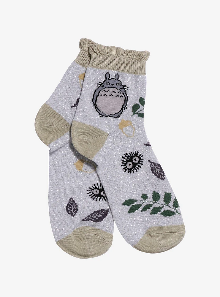 Studio Ghibli® My Neighbor Totoro Glitter Ruffle Ankle Socks