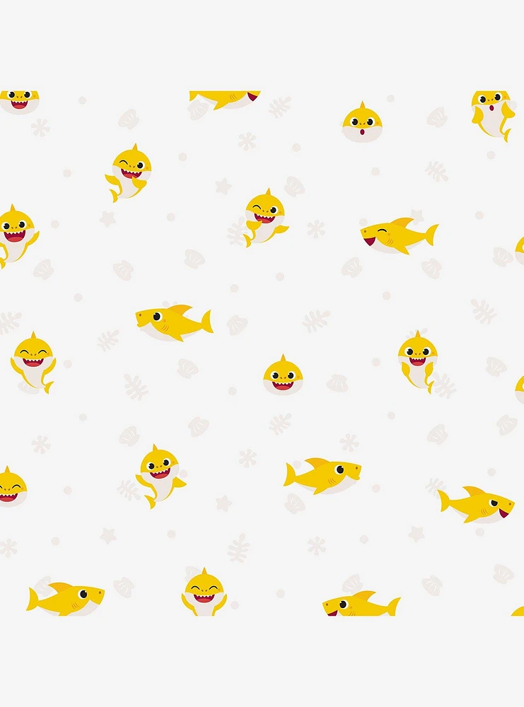 Baby Shark Cream Peel & Stick Wallpaper